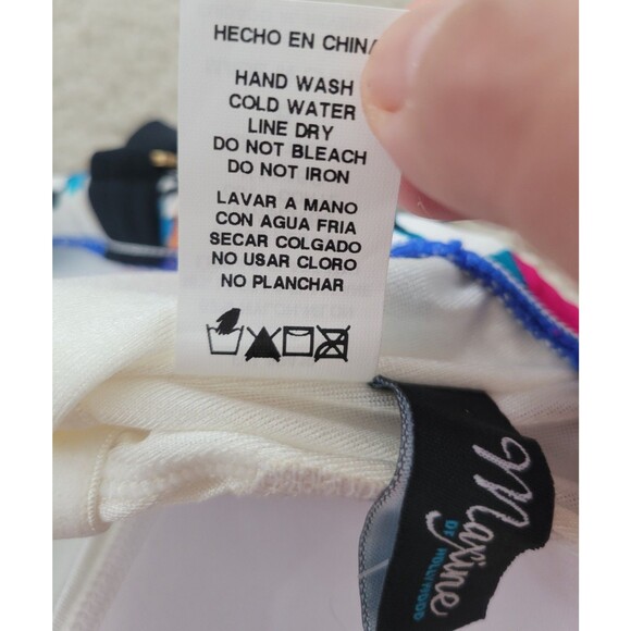 NWT Maxine Of Hollywood Women One Piece Swimsuit Floral Strapless Or Straps Sz 6 - Picture 7 of 8